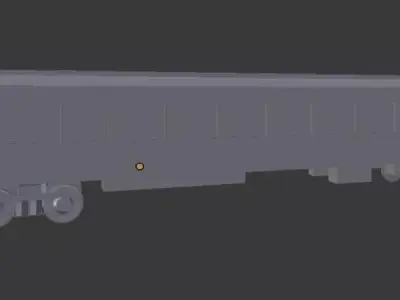  railway carriage 3D model