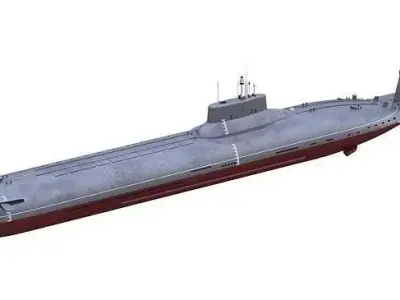 submarine low poly model Free 3D print model