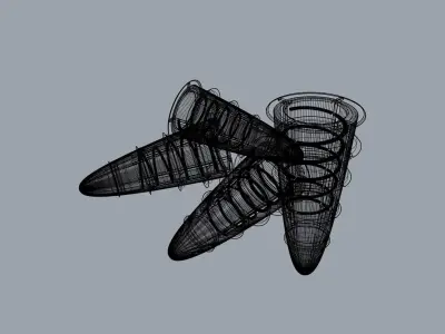 Expanding plug I Taquete expansivo Low-poly 3D model