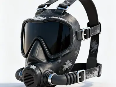 Realistic Professional Diving Mask Set 3D Model 3D Model Low-poly 3D model