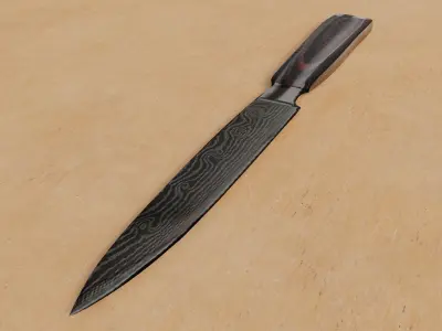 A knife Free low-poly 3D model