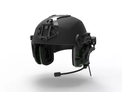 Tactical Helmet - Detailed and High Poly 3D model