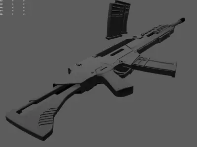 G-36 Assault Rifle Low-poly 3D model