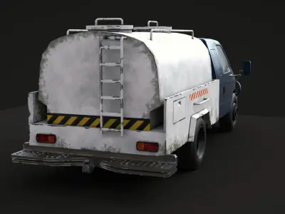 tanker truck Low-poly 3D model purchase