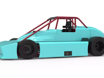 Experimental Pavement Silver Crown Car Version 3 Scale 1 to 25 3D print model