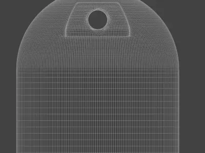 Glass recycling bin 3D model