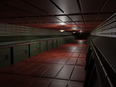 Underground Tunnel Low-poly 3D model purchase