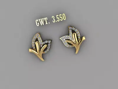FASHION EARING 3D model buy