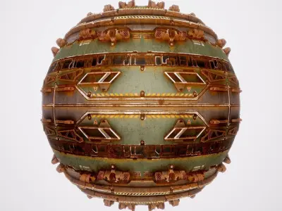 PBR Sci-Fi Texture Pack 17 Low-poly 3D model