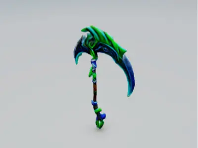 fantasy world game weapon asset pack Low-poly 3D model