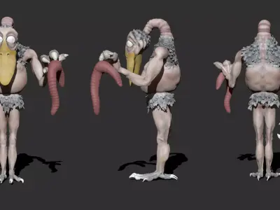 Otto the Bird Man Free 3D print model