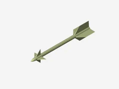 Short Range Air to Air Missile Free 3D model