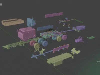 CAESAR Mobile Artillery System 3D model