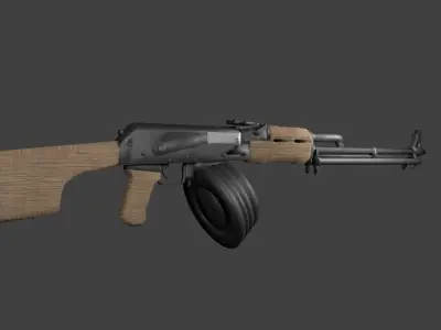 RPK-RPD ak - rifle Low-poly 3D model