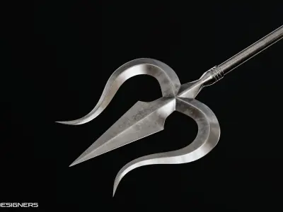 Trishul - Trident Weapon 3D Model 3D model