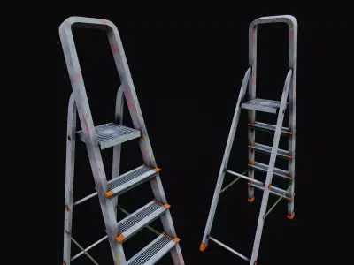 Step Ladder pbr Low-poly 3D model
