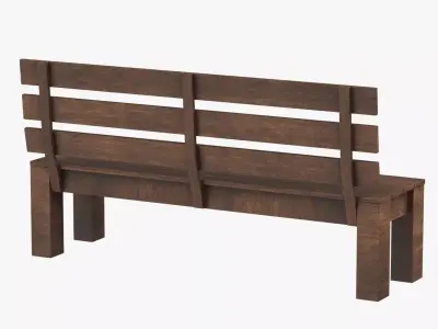 Park Bench 03 3D model