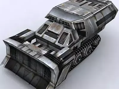 3DRT - Sci-Fi Forces - Engineering Vehicle  Low-poly 3D model