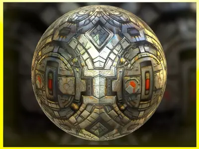 PBR Sci-Fi Seamless Realistic Material SBSAR 4k Texture 04 Texture