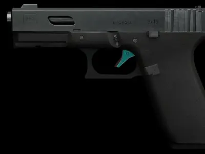 Glock Gameasset Low-poly 3D model