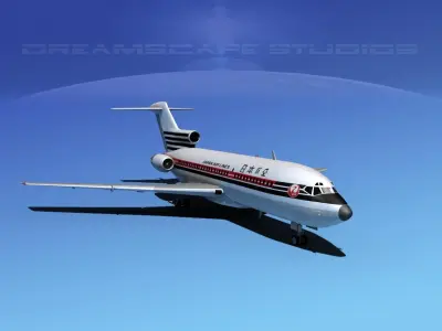 Boeing 727-100 Japan Airlines 1 3D model