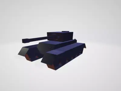 Tank model Low-poly 3D model