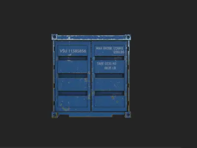 ship container   Low-poly 3D model