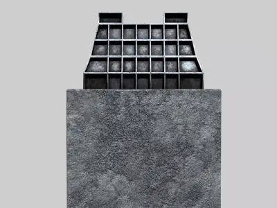 Industrial Ladle Holder Low-poly 3D model