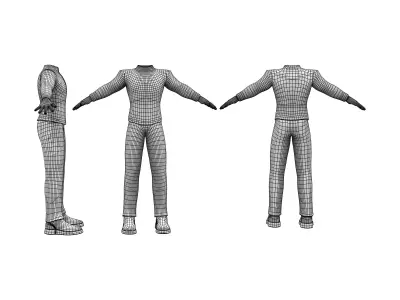 M Romulan Outfit Low-poly 3D model