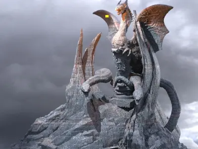 Hades Drake Mountain  3D model