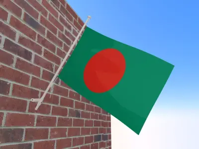 Flag of Bangladesh 3D model