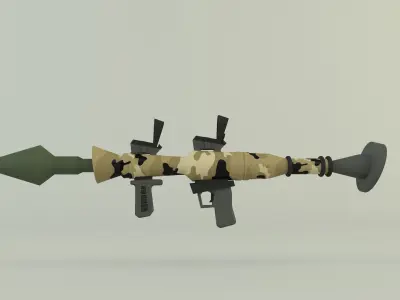 RPG rocket weapon 3D model