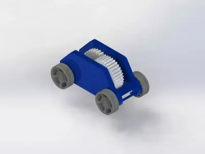 SUV CAR TOY WINDUP MOTOR 3D print model