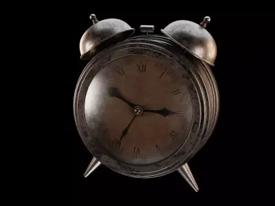 Old Alarm Clock 3D Model  3D model
