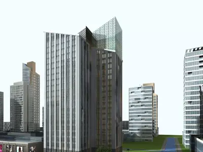 Hotel Building 3D model 96