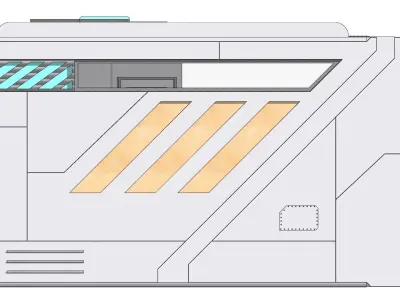 Sci-fi Capsule house 002 3D model