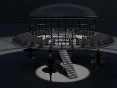 Sci Fi Observation Deck 2 Free 3D model