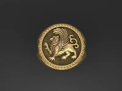 The Griffin Ring 3D print model