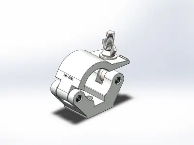 Clamp for pipe 48-51mm 750kg 3D model
