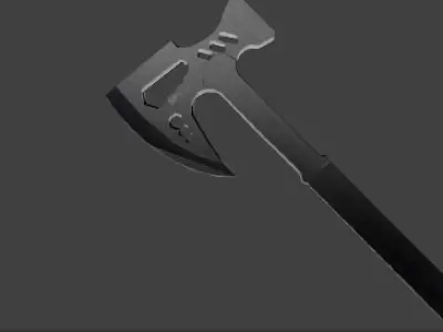 Low Poly Axe Low-poly 3D model shop
