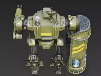 Titan Bastion Engineer 3D Model Low-poly 3D model