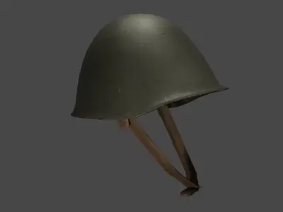 Russian SSh-68 Helmet Low-poly 3D model