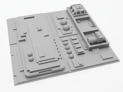 Death Star Tile   Type M 3D print model
