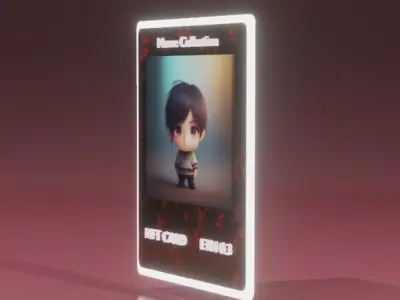 NFT CARD TEMPLATE  3D model