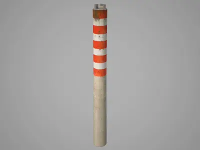 Industrial chimney - 01 3D model