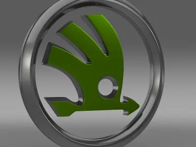 skoda logo 3D model V1