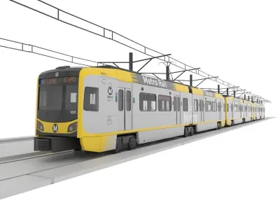  Kinkisharyo P3010 Expo Line LA Metro 3D model 3D model