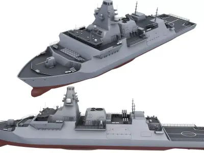 Type 26 Frigate 3D model