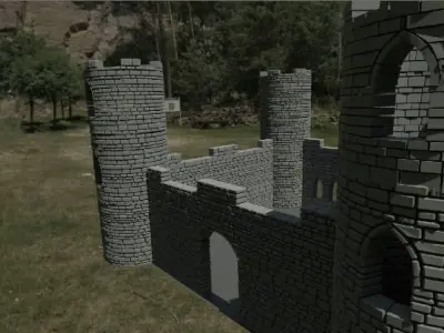 Castle 3D model get