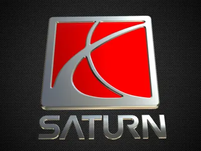 saturn logo 3D model